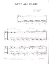 télécharger la partition d'accordéon Let's all chant au format PDF