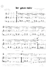 descargar la partitura para acordeón Les yeux noirs (Valse) en formato PDF