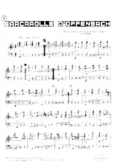 télécharger la partition d'accordéon Barcarolle D'Offenbach (Valse) au format PDF