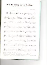 scarica la spartito per fisarmonica No te importe saber (Let me love you tonignt) (Boléro) in formato PDF