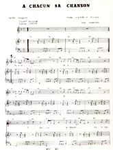 download the accordion score A chacun sa chanson (Chant : Joe Dassin) in PDF format