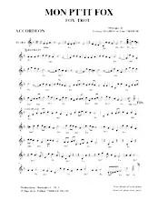 download the accordion score Mon Pt't Fox  in PDF format