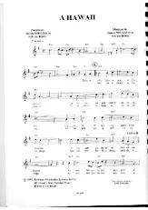 scarica la spartito per fisarmonica A Hawaii (Boléro) in formato PDF