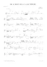scarica la spartito per fisarmonica Du choeur à la lumière (Slow) in formato PDF