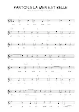 download the accordion score Partons la mer est belle (Chant de marin) in PDF format