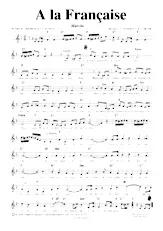scarica la spartito per fisarmonica A la française (Marche) in formato PDF