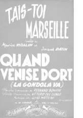 télécharger la partition d'accordéon Tais toi Marseille (Chant : Colette Renard) (Valse) au format PDF