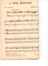 télécharger la partition d'accordéon A fine romance (Fox) (Partie : Piano) au format PDF