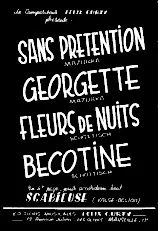 télécharger la partition d'accordéon Recueil : Sans prétention + Georgette + Fleurs de nuits + Bécotine + Scabieuse au format PDF
