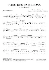 télécharger la partition d'accordéon Paso des papillons (Paso Doble avec Paroles) au format PDF