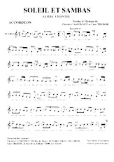 télécharger la partition d'accordéon Soleil et Sambas (Samba Chantée) au format PDF