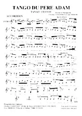 télécharger la partition d'accordéon Tango du Père Adam (Tango Chanté) au format PDF
