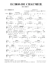 télécharger la partition d'accordéon Echos de Chaumeil (Bourrée) au format PDF