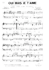 download the accordion score Oui mais je t'aime (Enregistré par : Marie José / Line Renaud) in PDF format