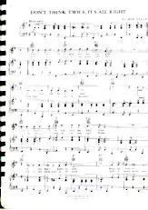 descargar la partitura para acordeón Don't Think Twice It's All Right en formato PDF