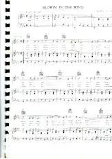 download the accordion score Blowin In The Wind in PDF format