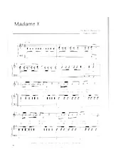 scarica la spartito per fisarmonica Madame X in formato PDF