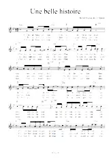 download the accordion score Une belle histoire (Arrangement : P Gasser) in PDF format