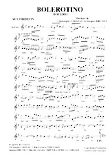 descargar la partitura para acordeón Bolerotino (Boléro) en formato PDF