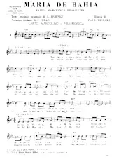 descargar la partitura para acordeón Maria de Bahia (Samba) en formato PDF