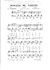 scarica la spartito per fisarmonica Powiedz Mi Marysiu (Polka) in formato PDF