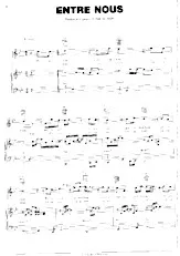 télécharger la partition d'accordéon Entre nous (Chant : Lara Fabian) au format PDF