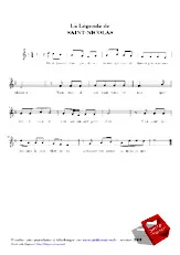 scarica la spartito per fisarmonica La légende de Saint Nicolas in formato PDF