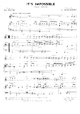 descargar la partitura para acordeón It's impossible (Somos Novios) en formato PDF