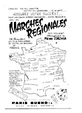 télécharger la partition d'accordéon Marches régionales (Pot Pourri de 42 chansons les plus populaires de toutes les régions de France) au format PDF