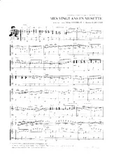 télécharger la partition d'accordéon Mes vingt ans en musette (Valse) au format PDF