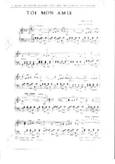 scarica la spartito per fisarmonica Toi mon amie (Boléro) in formato PDF