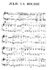 télécharger la partition d'accordéon Julie la rousse (Chant : Colette Renard) au format PDF