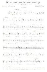 download the accordion score N' te cass' pas la tête pour ça (Marche) in PDF format