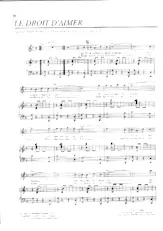 download the accordion score Le droit d'aimer  in PDF format