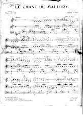 descargar la partitura para acordeón Le chant de Mallory  en formato PDF