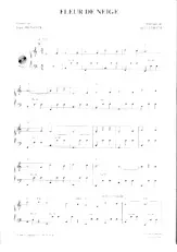 télécharger la partition d'accordéon Fleur de neige au format PDF