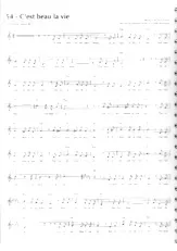 download the accordion score C'est beau la vie  in PDF format