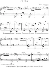 télécharger la partition d'accordéon Lettre à Elise (Für Elise) (Piano) au format PDF