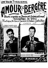 download the accordion score Amour de bergère (1er et 2ème Accordéons) (Valse Tyrolienne) in PDF format