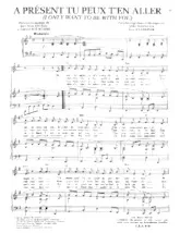 descargar la partitura para acordeón A présent tu peux t'en aller (I only want to be with you) (Chant : Richard Anthony)  en formato PDF