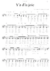 descargar la partitura para acordeón Y'a d' la joie (Arrangement : P Gasser) en formato PDF