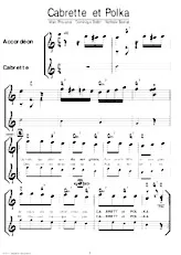 télécharger la partition d'accordéon Cabrette et polka au format PDF