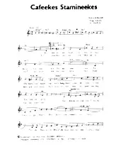 télécharger la partition d'accordéon Cafeekes Stamineekes (Valse Chantée) au format PDF