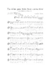 download the accordion score Tu n'as pas très bon caractère (Scapricciatiello) (Fox) in PDF format