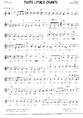scarica la spartito per fisarmonica Toute l'Italie chante (Tarentelle) in formato PDF