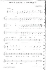 scarica la spartito per fisarmonica Tout pour la musique (Chant : France Gall) in formato PDF