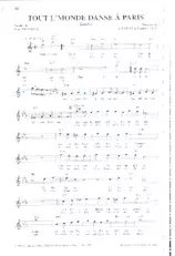 scarica la spartito per fisarmonica Tout l' monde danse à Paris (Samba) in formato PDF