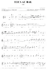 scarica la spartito per fisarmonica Tous au bal (Valse) in formato PDF