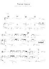 télécharger la partition d'accordéon Think Twice (Chant : Céline Dion) au format PDF
