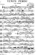 descargar la partitura para acordeón Temps perdu (Valse Moderne) en formato PDF